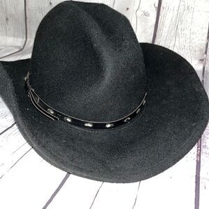 Rodeo King - Black Western Hat - Size M